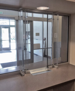 Glass door Installation at Fire Dept